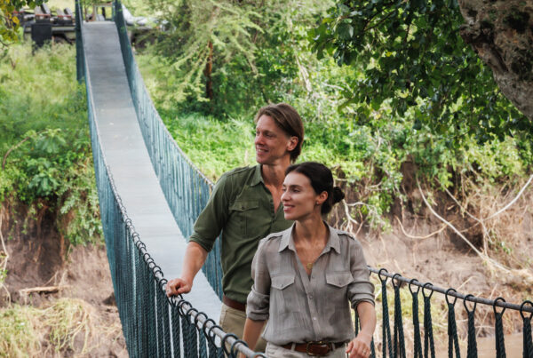 Couple at BCMM bridge, on a vacation, ideally for how long is a Kenya Safari, as part of how many nights do you need for a Kenya Safari