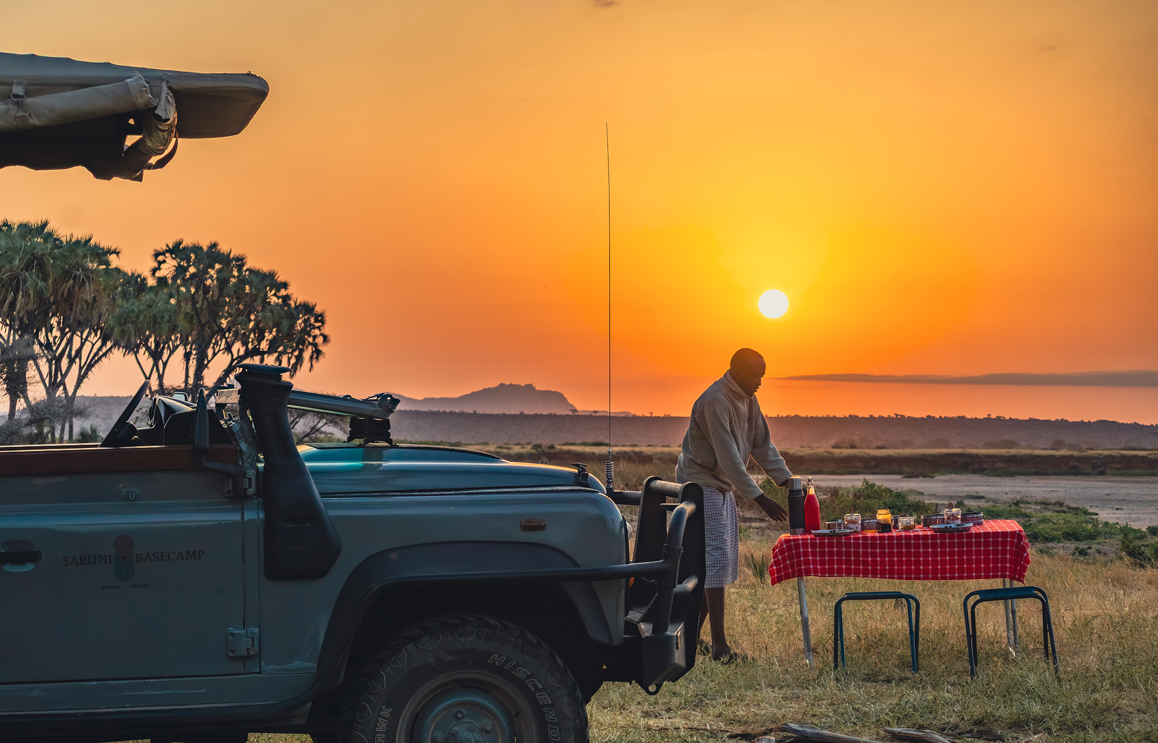 Bush breakfast at Saruni Samburu