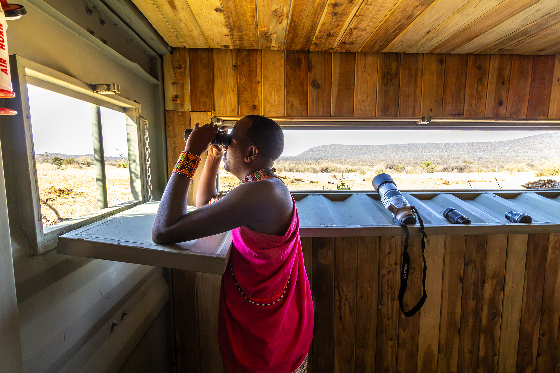 Photographic hide at Saruni Samburu