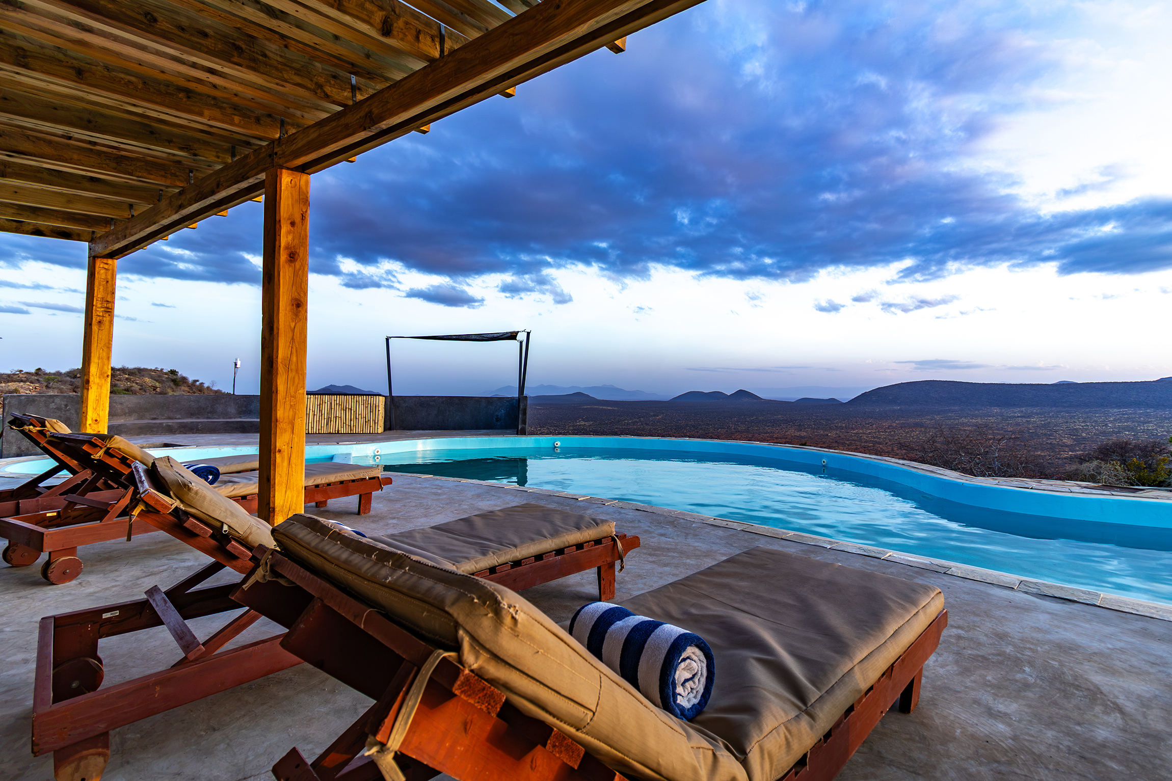Infinity pool at Saruni Samburu